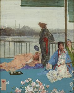 Variations in Flesh Colour and Green, The Balcony by James Abbott McNeill Whistler